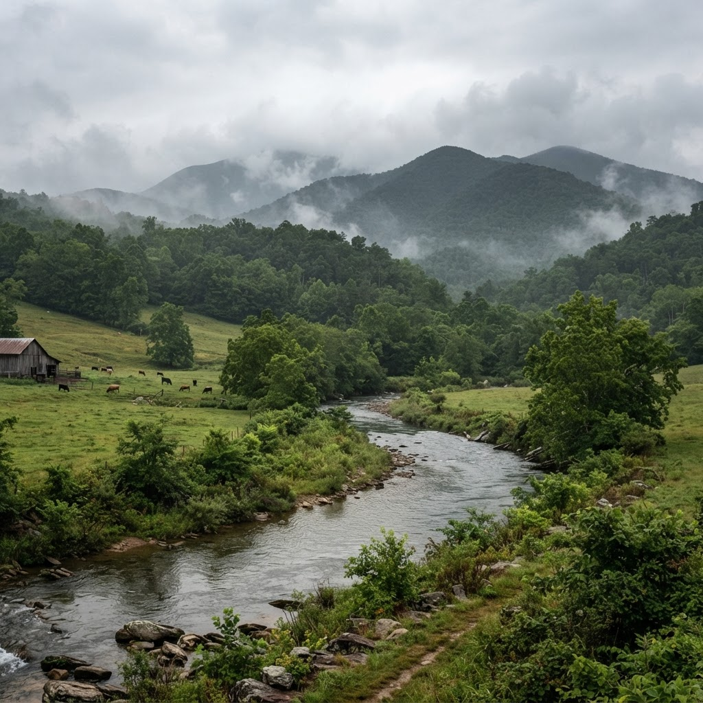 South Toe Valley, North Carolina mountain landscape