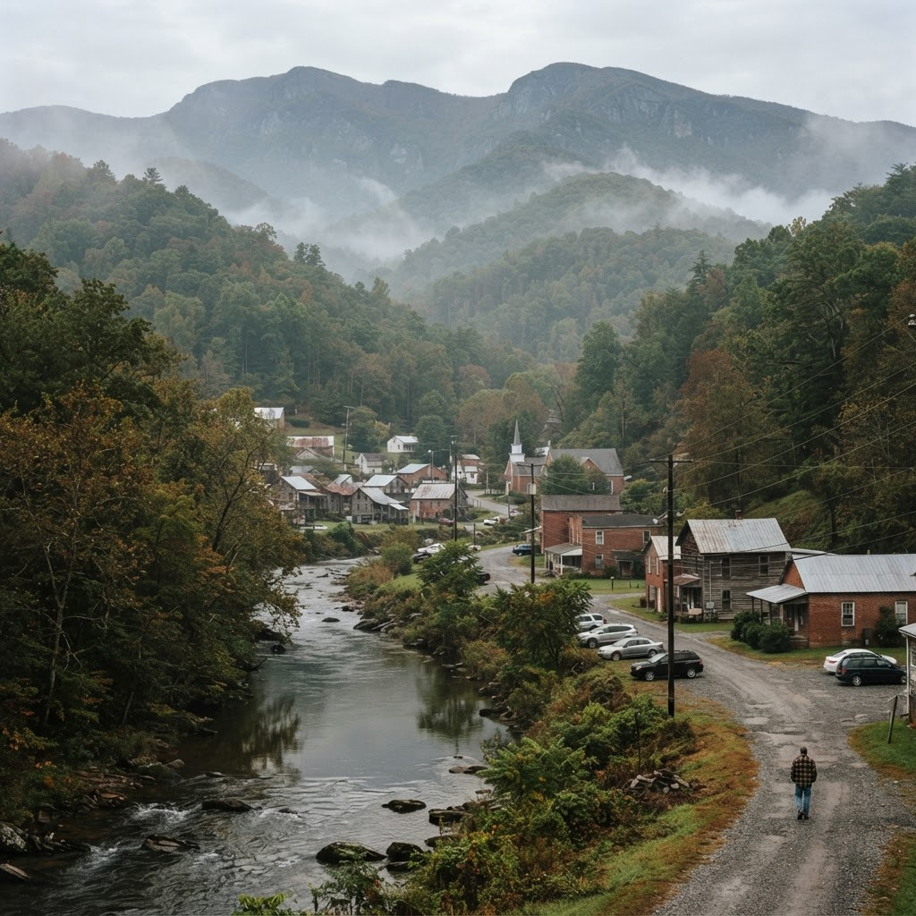 Spruce Pine, North Carolina mountain landscape